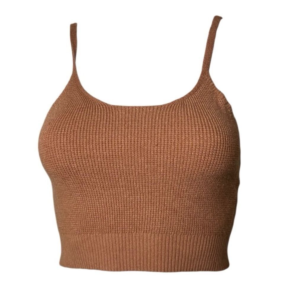 Sky & Sparrow Women's Brown Knit Tank Top Size XS